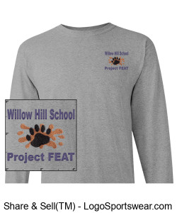 Willow Hill School PROJECT FEAT long-sleeve Design Zoom